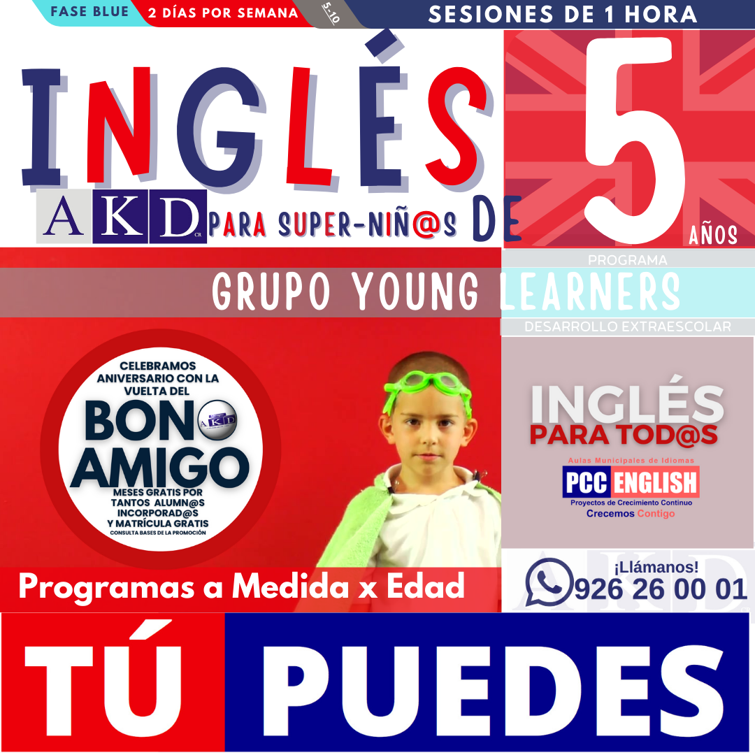 ingles para 5 años