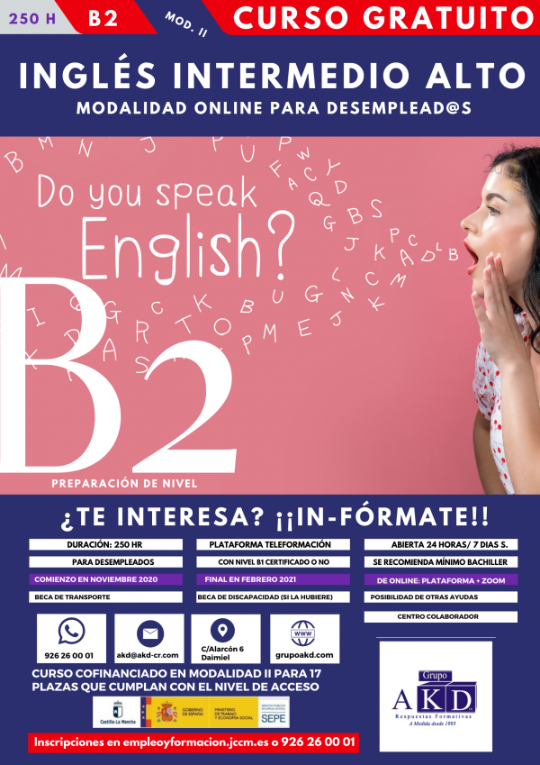 cartel de ingles