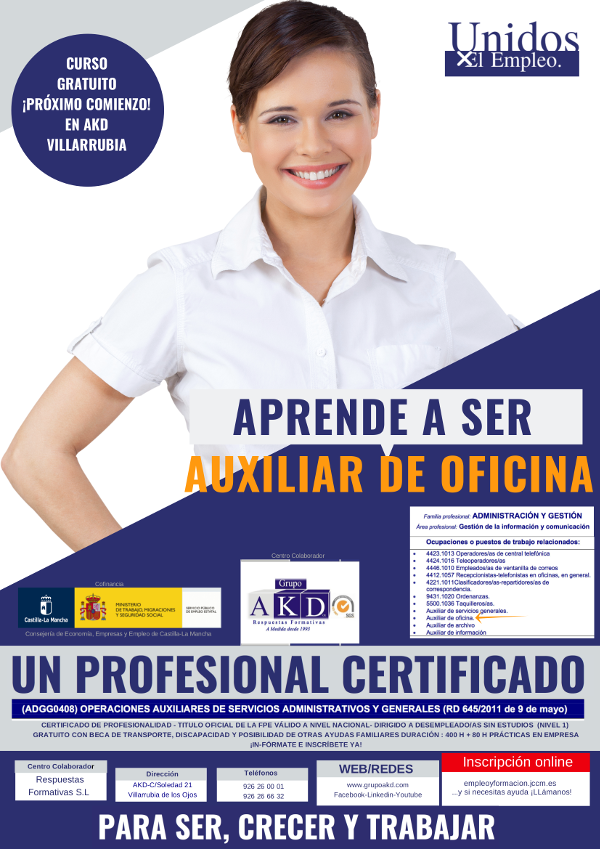 Operaciones Auxiliares de Servicios Administrativos y Generales (ADGG0408)