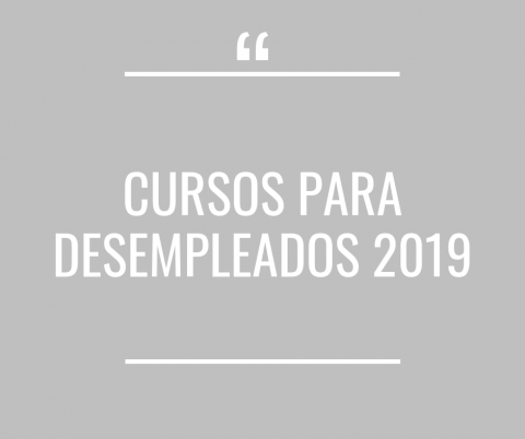 Cursos para desempleados 2019 - Cerrado