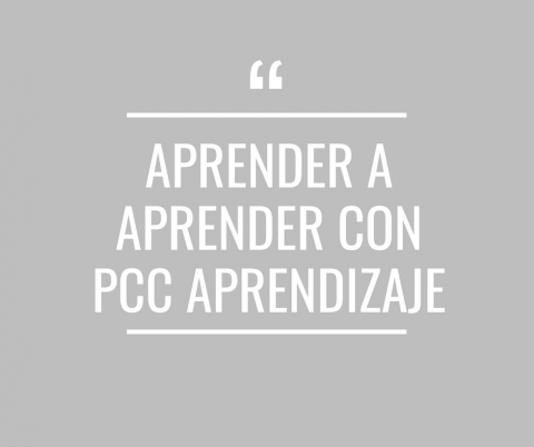 Aprender a aprender con PCC Aprendizaje - Cerrado