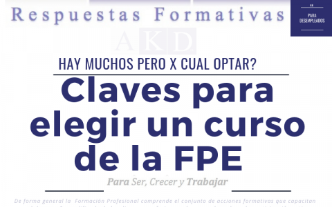 ¿Claves I para elegir un curso de FPE?